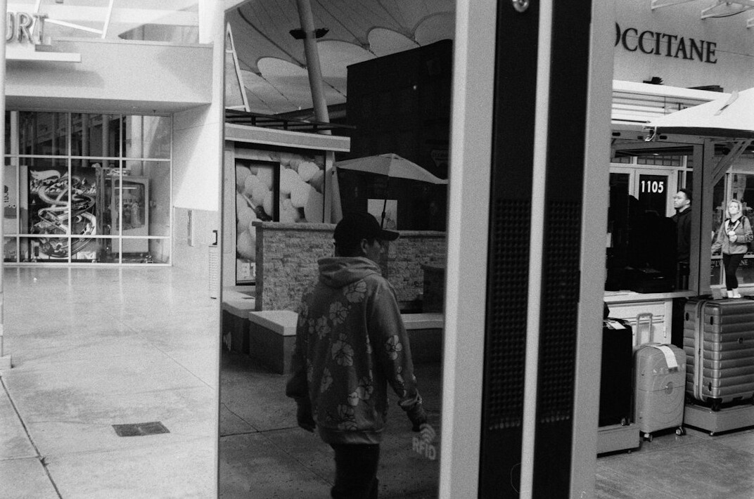 security guard in shopping mall