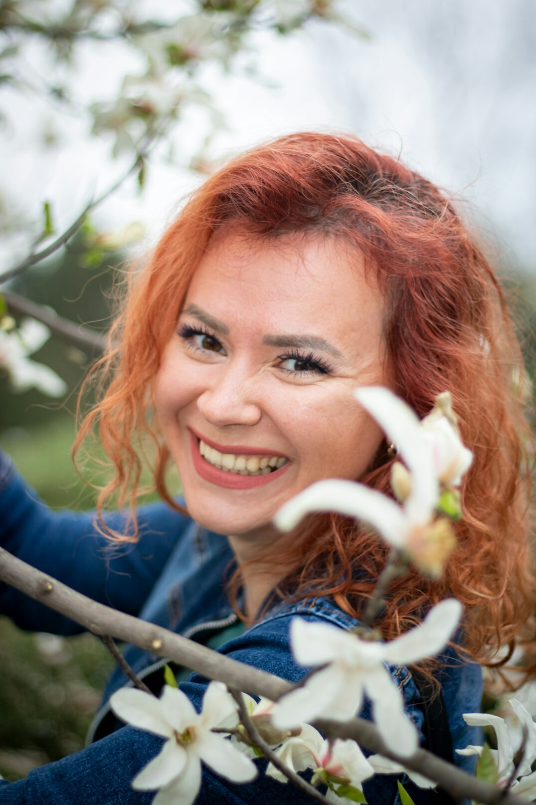 Portrait of a Polish woman editor in her forties smiling