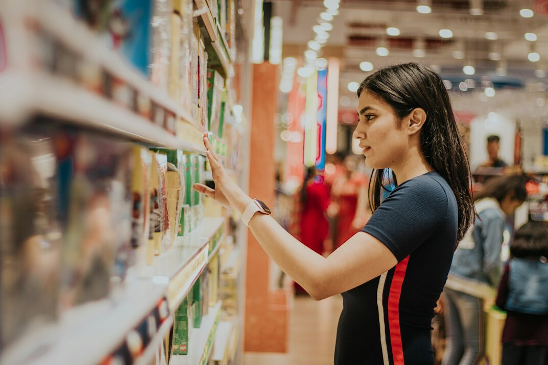 store detective observing customers