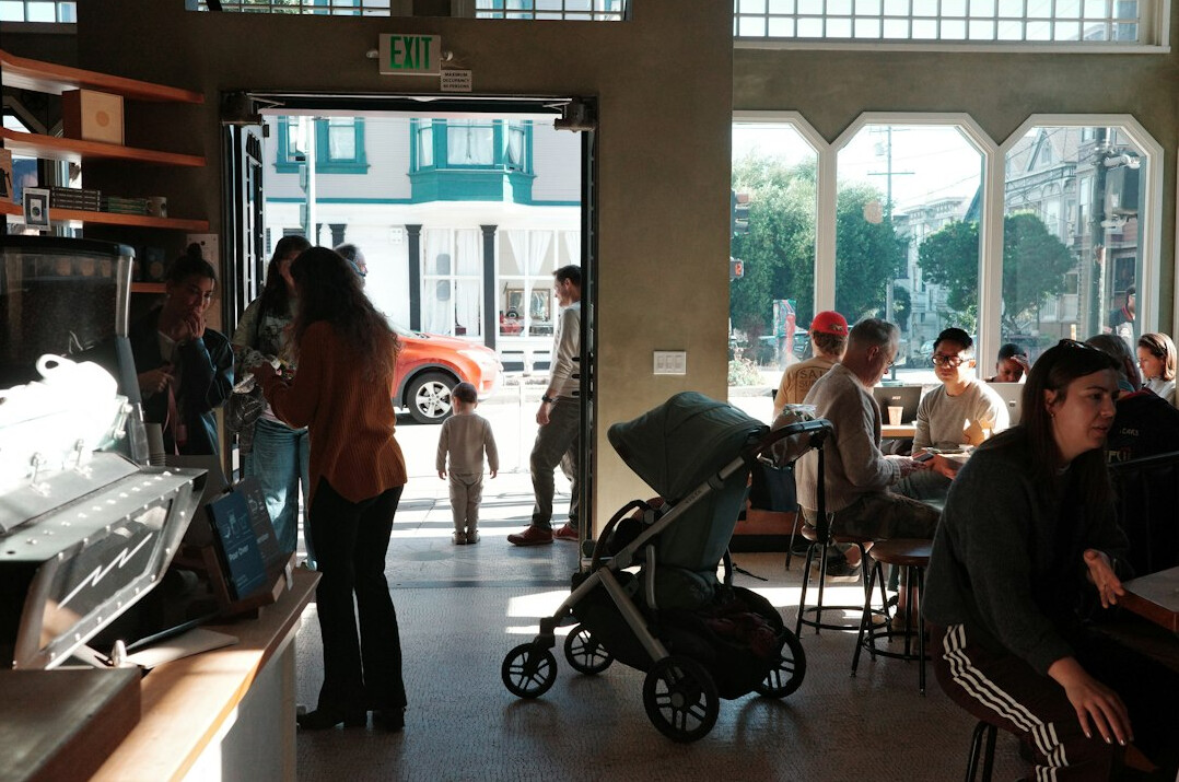 store interior with customers